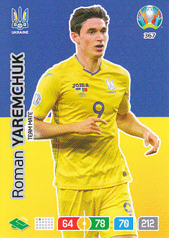 Roman Yaremchuk Ukraine Panini UEFA EURO 2020#367